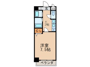 クレストステージ内山の物件間取画像